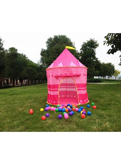 High-Quality, Portable And Foldable Castle Tent House For Toddlers, Pink 105x105x135cm
