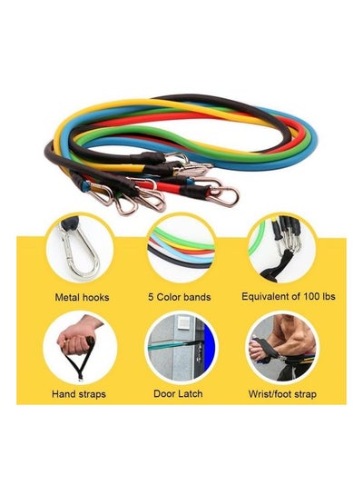 11- Pieces Yoga Stretch Band Set