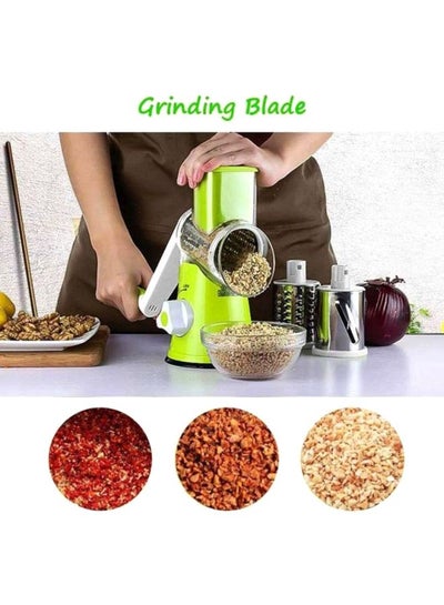Manual Vegetable Cutter Green/White/Silver 26x11.5x24cm