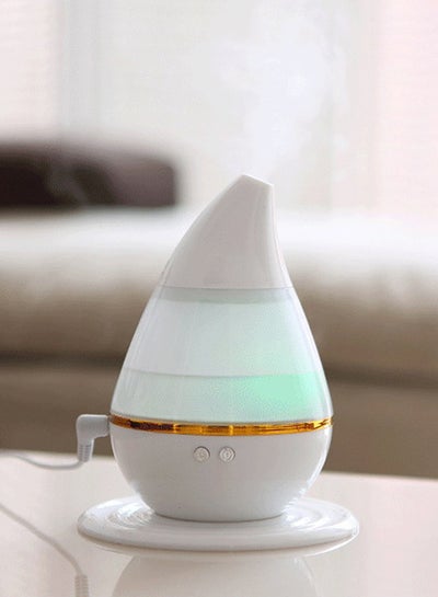 Ultra-Quiet Ultrasonic Air Humidifier 3D Effect Aromatherapy Diffuser DQ71701 White