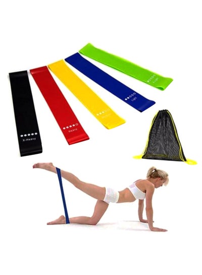 5-Piece Yoga Pilates Resistance Band Set