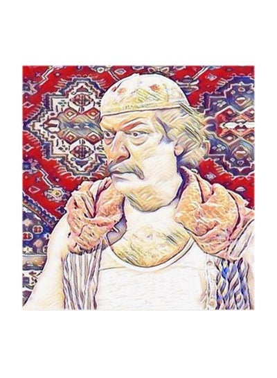 لوحة فنية جدارية أبو عنتر خشب إم دي إف متعدد الألوان 30x30سنتيمتر