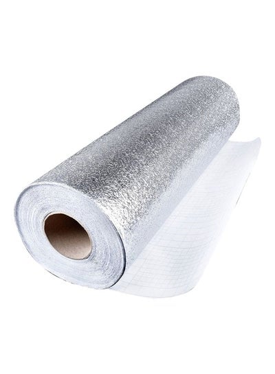 ملصق حائط مقاوم للزيت فضي 40x100 ملليمتر