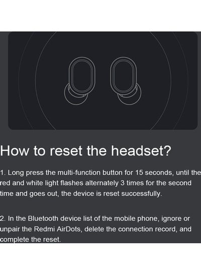 AirDots In-Ear Wireless Bluetooth Earbuds Black