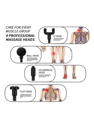 Massage Fascia Gun With 4 Heads