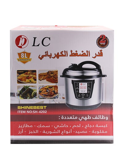 Electric Pressure Cooker 8 L 1500 W SH-4202 Silver/Black