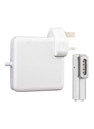محول بقدرة 60 وات متوافق مع Apple Macbook Pro مقاس 13 بوصة (أوائل 2015)، (منتصف 2014)، (أواخر 2013)، MagSafe باللون الأبيض