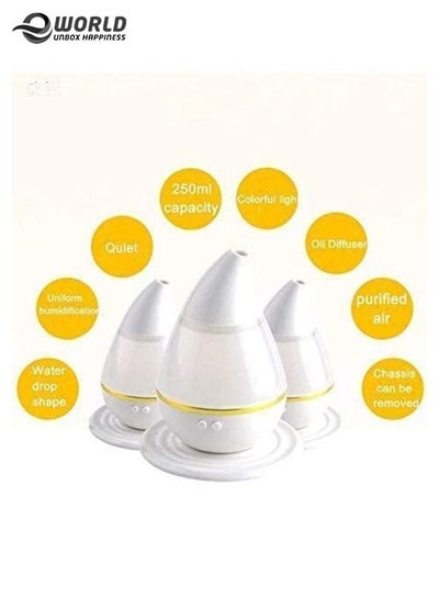 USB Car Humidifier, 250ml Mini Portable Air Purifier with 7 Colors LED Night Light, Quiet Operation, Adjustable Mist Modes for Travel Home Baby Office Car.
