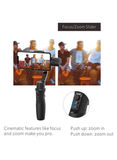 3-Axis Gimbal Stabilizer for Smartphone Vlog Youtuber Live Video Record with selfie stick Sport Inception Mode Face Object Tracking Motion Time-Lapse.