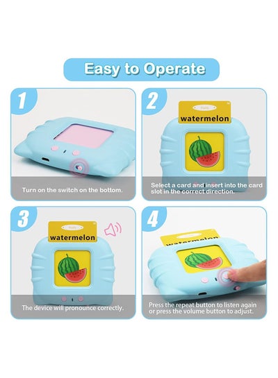 تعلم الألعاب التعليمية للأطفال جهاز ما قبل المدرسة مع 112 بطاقة فلاش للأطفال الصغار