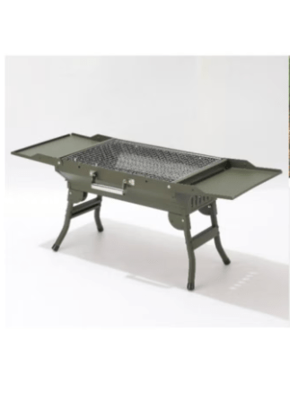 Foldable Camping Barbecue Grill for Family Home Outdoor Heavy Duty Folding Charcoal Barbecue Cooking Grill Picnic Accessories