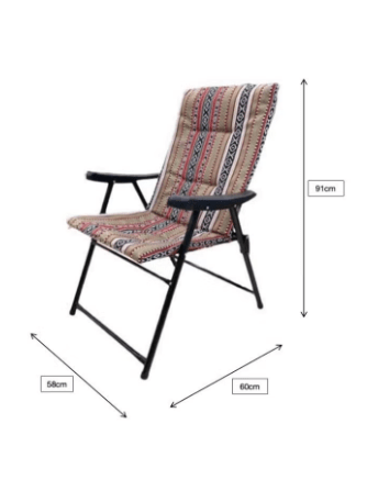Lightweight Padded Folding Chair for Camping Picnic and other Outdoor Activities BS-059
