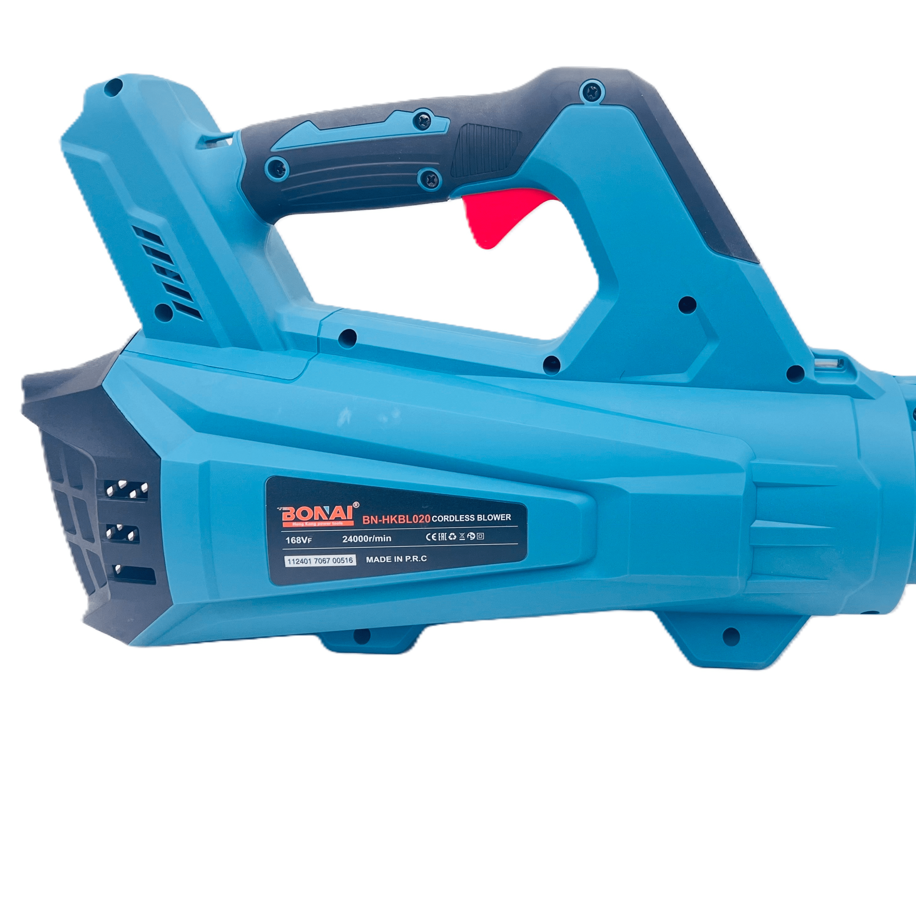 Bonai Cordless Leaf Blower, 168VF Li-Ion Battery, 24000 RPM, Lightweight Portable Blower with 2 Batteries, Charger, and Nozzles for Home, Garden, and Outdoor Cleaning, BN-HKBL020