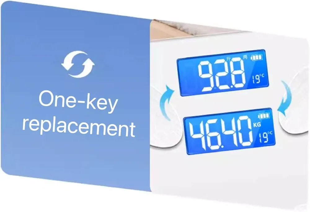 Weight Scale, 180 Kg Human body scale,LED Display,Tempered Glass,Body Fat Scale,Wireless Digital Bathroom Scale,2 Years Warranty.HY-5001 (white)