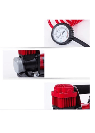 Tire Air Compressors 12V 40Amps Air Compressor Tyre Inflator Portable Double-Cylinder High-Pressure Tire Inflator for Bicycle Balloons and Other Inflatables RY-102-6