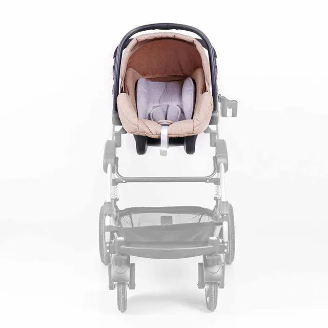 مقعد سيارة ساين بيبي الآمن مع محول لعربة الأطفال - لون الجمل
