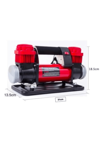 12v Portable Automatic High Pressure Car Inflator Full Metal Double Cylinder Car Wheel Quick Inflation RY-102-6
