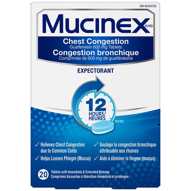 MUCINEX EXPECT TAB 20'S