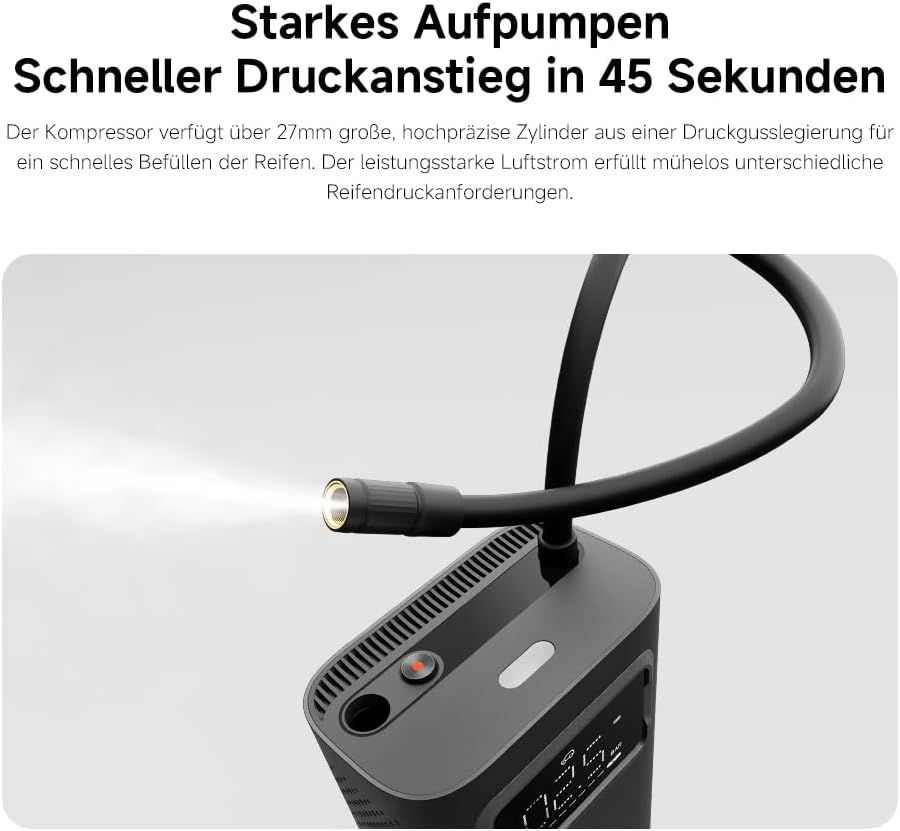 Xiaomi Portable Electric Air Compressor 2 Pro, Electric Air Compressor Inflatable Treasure 150psi High Pressure For Motorcycle Bike Car Scooter Football Basketball