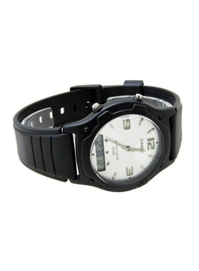Men's Water Resistant Analog & Digital Watch AW-49HE-7AVUDF - 35 mm - Black - EMALL