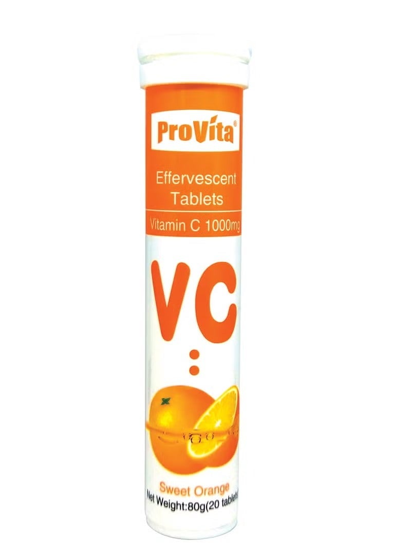 PROVITA VITAMIN C 1000 MG 20 EFFERVESCENT TABLETS
