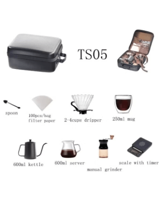 Coffee Serving Sets Outdoor Camping Coffee Maker Set Glass Pour Over C