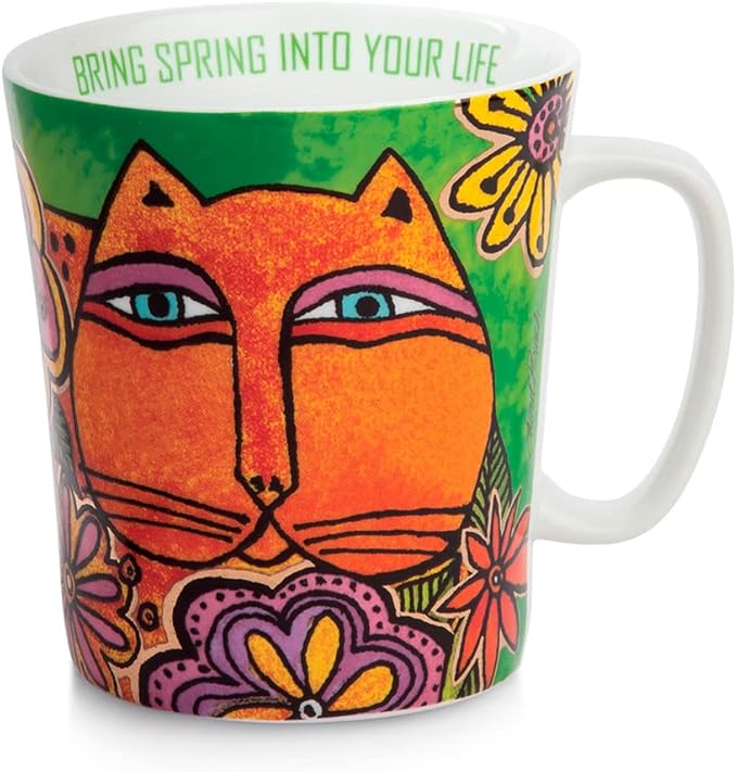 Egan Mug Laurel Burch Green