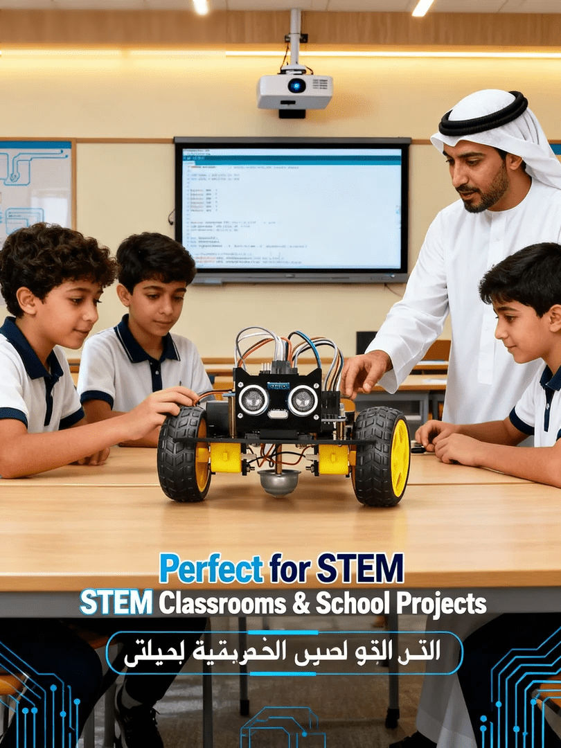 Arduino Robot Car Kit 2WD | STEM Programming Robot Car | Line Tracking & Obstacle Avoidance | Ultrasonic Sensor & IR Module | Nano Board Compatible | DIY Coding Robot Kit for Kids & Beginners