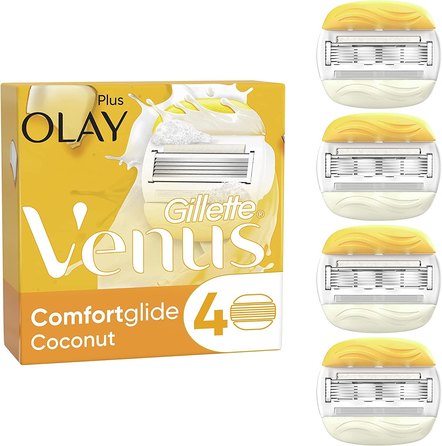 Gillette Venus Coconut & Olay Cartridges Pack Of 4S ( 30033 )