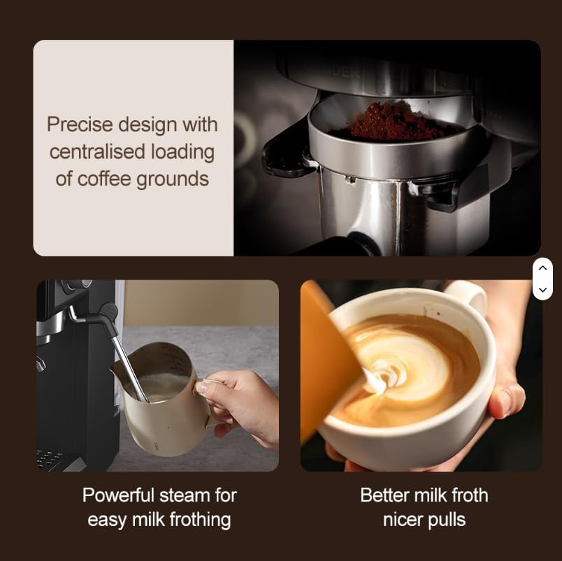 Espresso Machine Coffee, Built-in Coffee Grinder,Commercial...