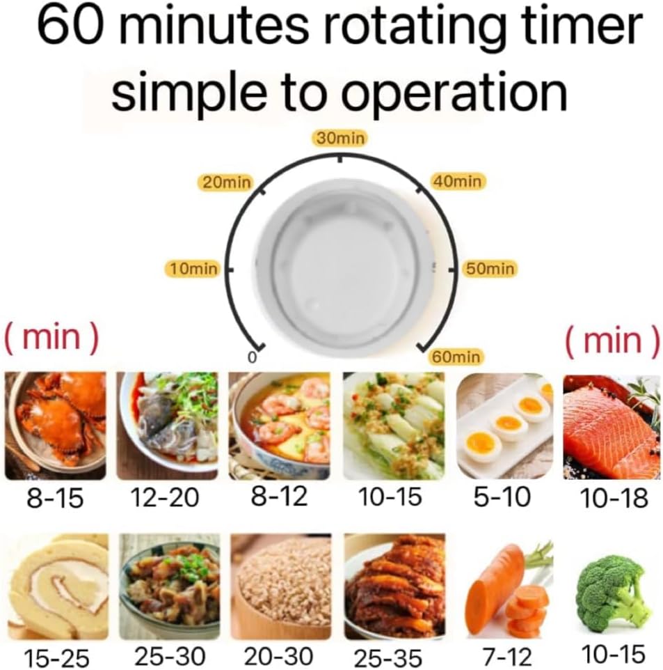 10L Food Steamer,3 Tiers,300W,60 Minutes Timer,Multifunctional electric steamer,Makes Baby food, Healthy Food, Meat, Fish & More，1 year warranty, XB-3119