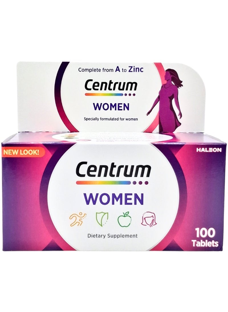 Centrum Women's Multivitamin Supplement Tablets, Pack of 100's