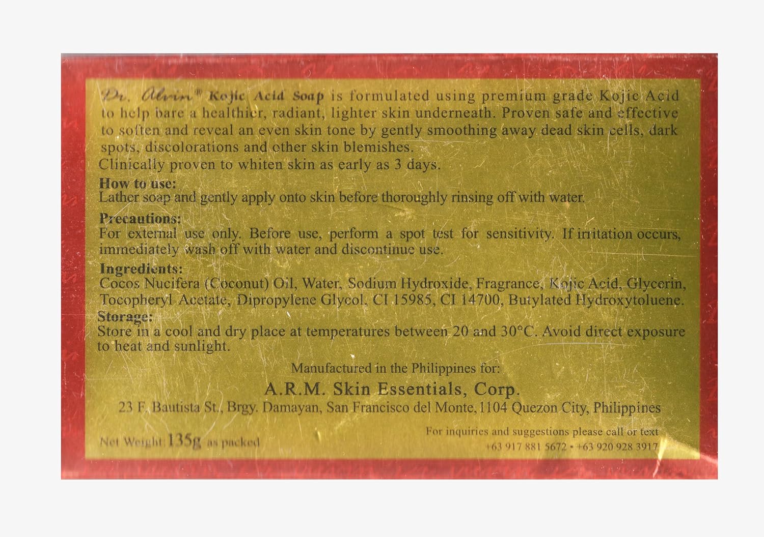 Kojic Acid Soap 135 g