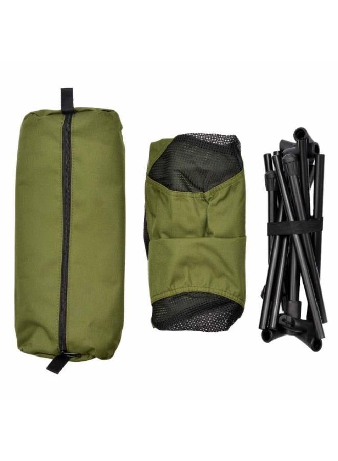 Portable Green Foldable Lawn Chair for Camping and Outdoor Activities