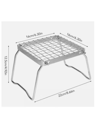 Foldable Bbq Rack BBQ Grill Foldable Barbecue Rack Stove Camping Grate Gas Stand Outdoor