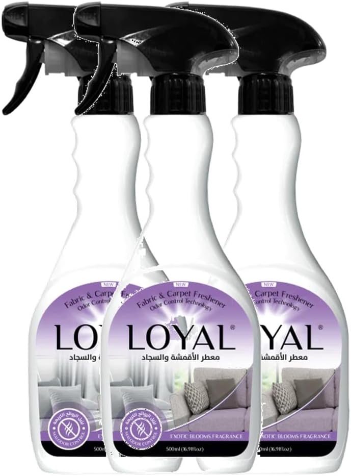 Loyal Fabric Carpet And Air Freshener 500 ml - Pack of 3 (Exotic Blooms)