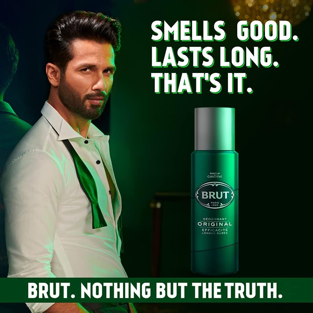 Brut Original Deodorant Body Spray for Men, Masculine Long-Lasting Deo with Fresh, Authentic Fragrance, Imported, Deo Combo Pack of 3 (200ml Each)