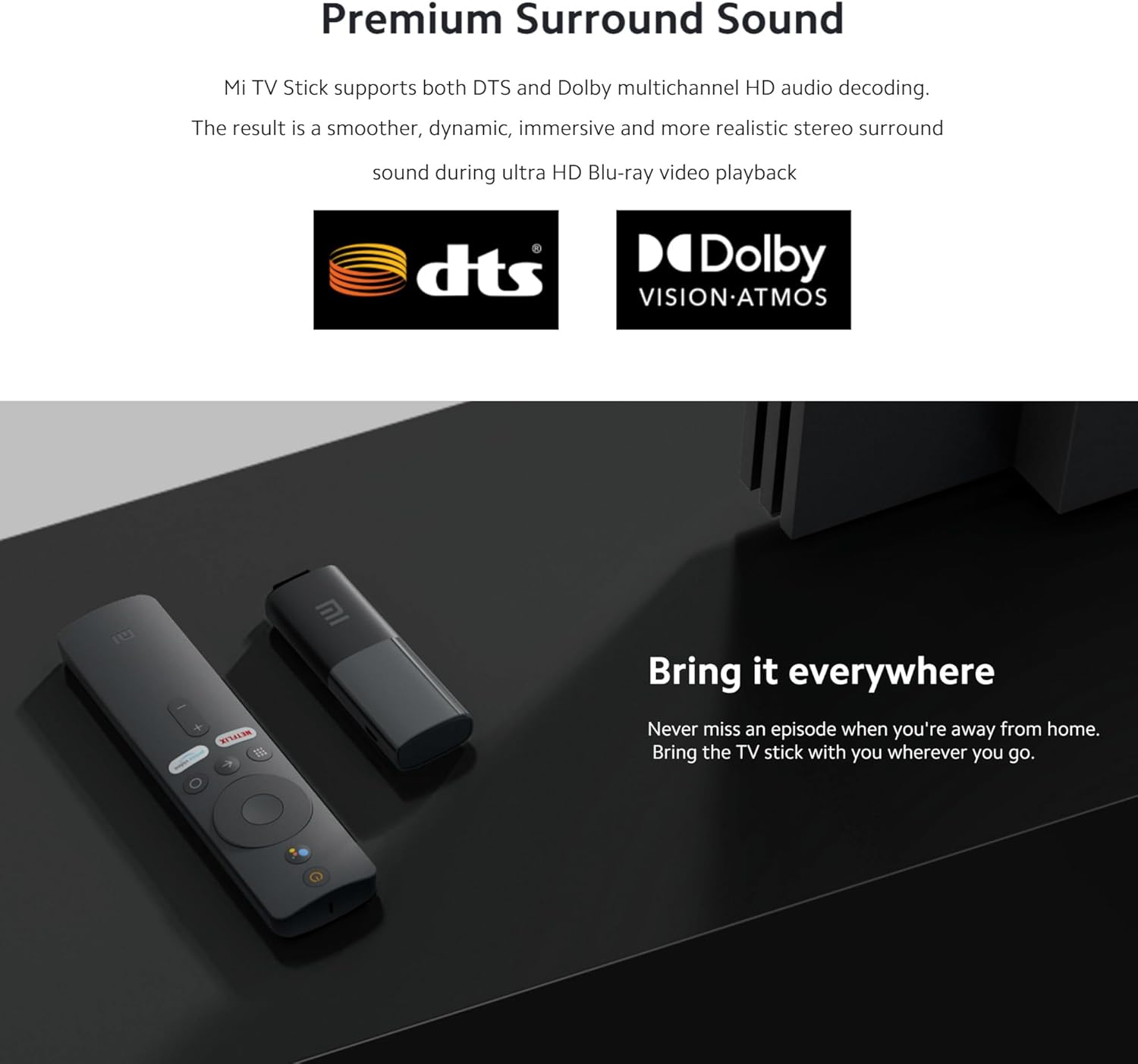 Xiaomi Mi USB TV Stick with Bluetooth Voice Remote Direct USB Smaller Yet More Powerful - MDZ-24-AB