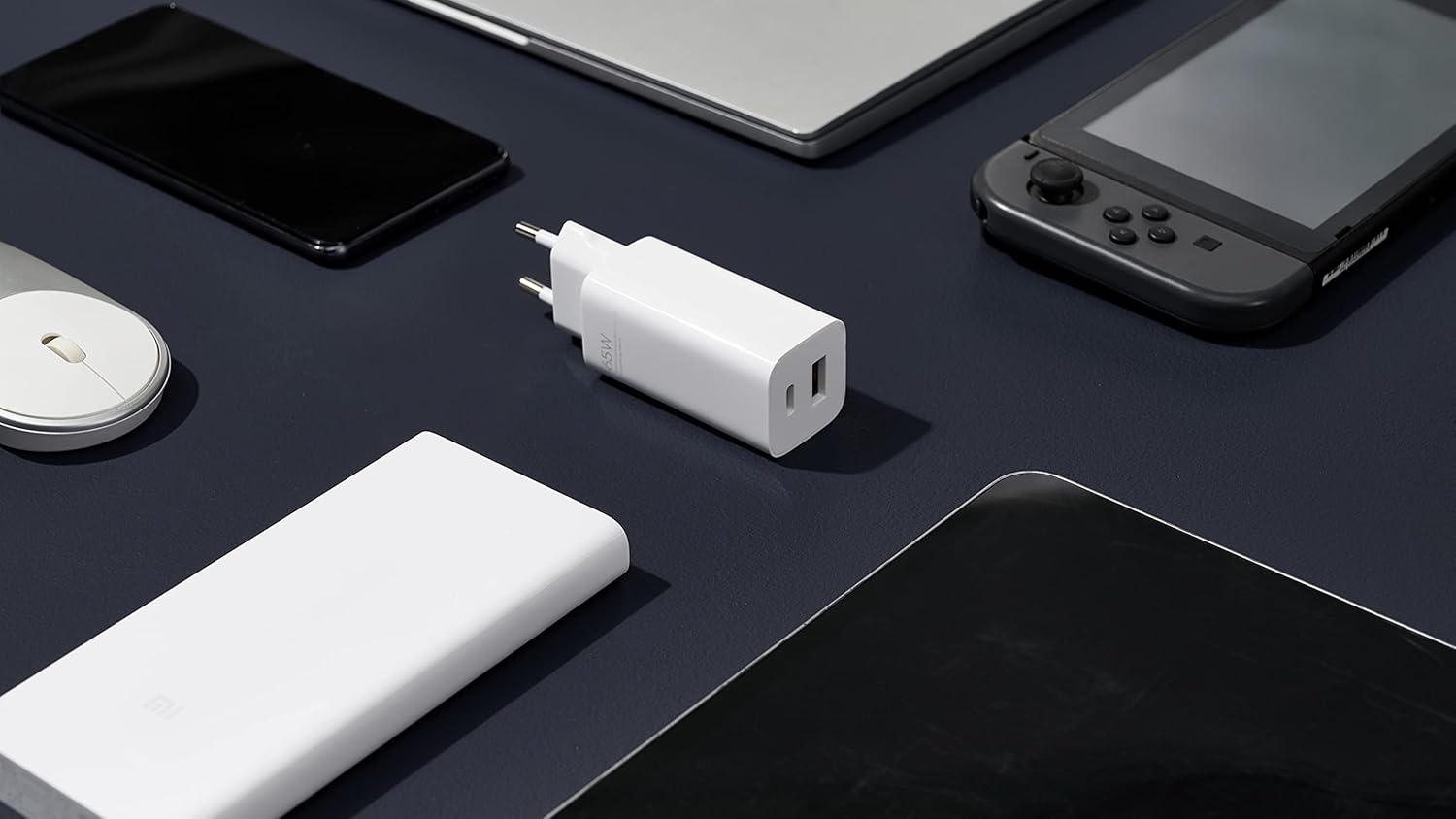 XIAOMI MI 65W GAN CHARGER (TYPE A TYPE C) WHITE EU