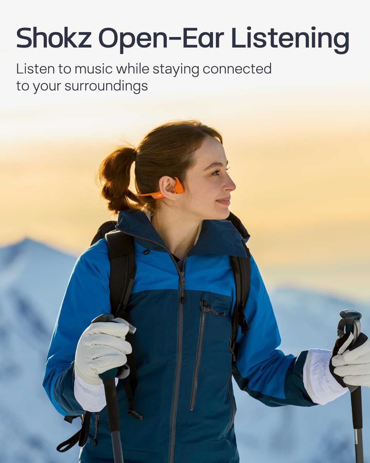 SHOKZ New OpenRun Pro 2 - Open-Ear, Bone Conduction Sport Headphones - with Headband - Sweat Resistant, Workout Headphones - Secure, Wireless, Comfortable Fit-Deep Bass and Smart Mic App