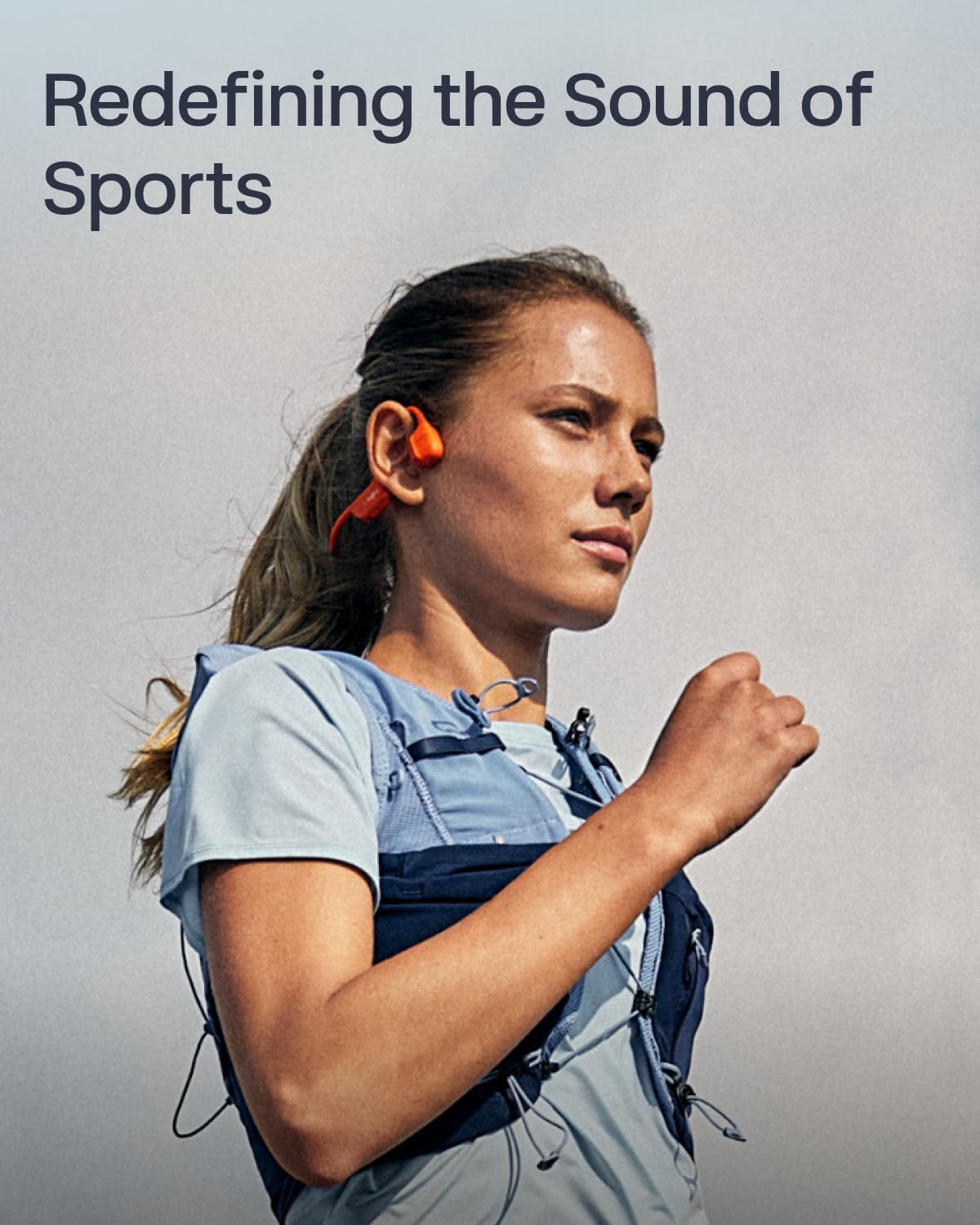 SHOKZ New OpenRun Pro 2 - Open-Ear, Bone Conduction Sport Headphones - with Headband - Sweat Resistant, Workout Headphones - Secure, Wireless, Comfortable Fit-Deep Bass and Smart Mic App