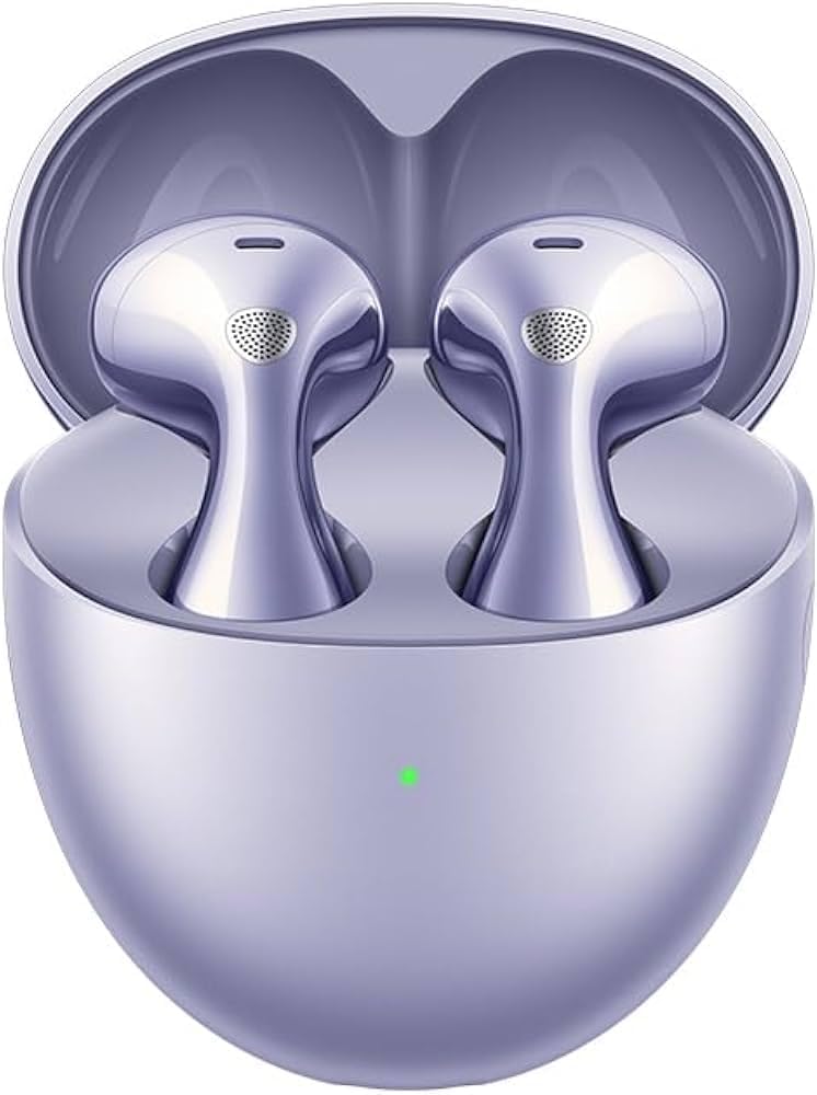 HUAWEI FreeBuds 6 Wireless Earbuds, Ear-fitting Wearing, Dual-driver True Sound, Stable & Clear Calls, Open-fit ANC, 36H Battery Life, IP54 Water-Resistant, iOS & Android, Purple
