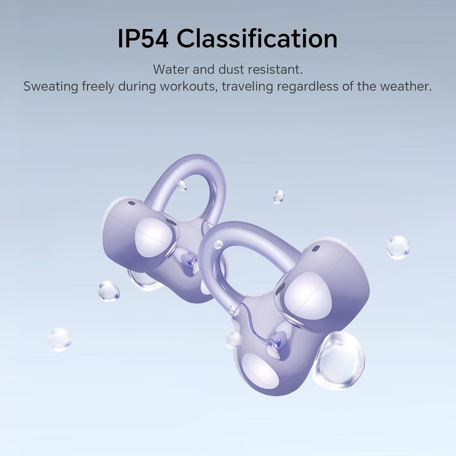 HONOR Choice Earbuds Clip, 36 Ore Wireless Bluetooth Earphone, Bluetooth 5.3 Headset with Microphone, IP54 In-Ear Bluetooth Earphone, Black