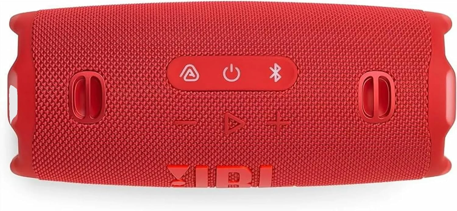 Charge 6 Portable Bluetooth Speaker | IP68 Waterproof, DustProof, and DropProof, Outdoor Wireless Audio | 28Hrs Playtime Megen Hardshell Protection Case (Red)