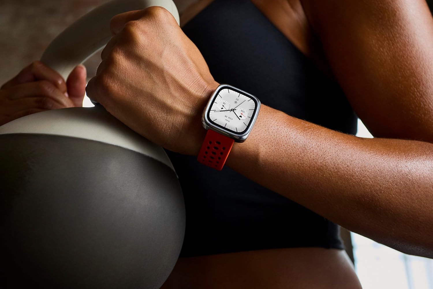 Amazfit Active 2 Premium Smart Watch Fitness Tracker (Square) for Android & iPhone, 10 Day Battery, Water Resistant, GPS Maps, Heart & Sleep Monitor, HYROX Mode, Sapphire Glass, Leather + Sport Strap