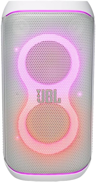 JBL PARTYBOX Club 120 Portable Party Speaker Bundle with Additional Battery 200 (White)
