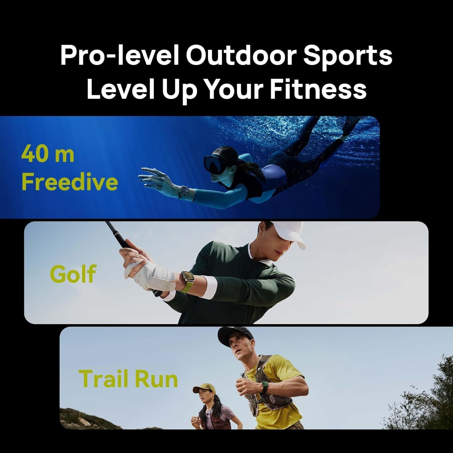 HUAWEI WATCH FIT4 Pro Smart Watch, 1.82” Display, Sapphire Glass &Titanium, GPS for Pro-Level Outdoor Sports, NFC, ECG Analysis, up to 10-Day Battery Life, iOS & Android, Black