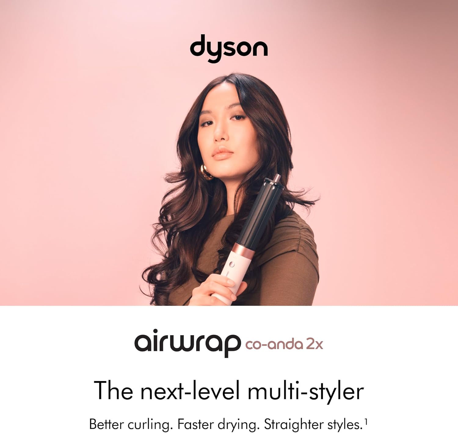 Dyson Airwrap Co-anda2x Multi-Styler and Dryer Straight+Wavy in Ceramic Pink - International Version