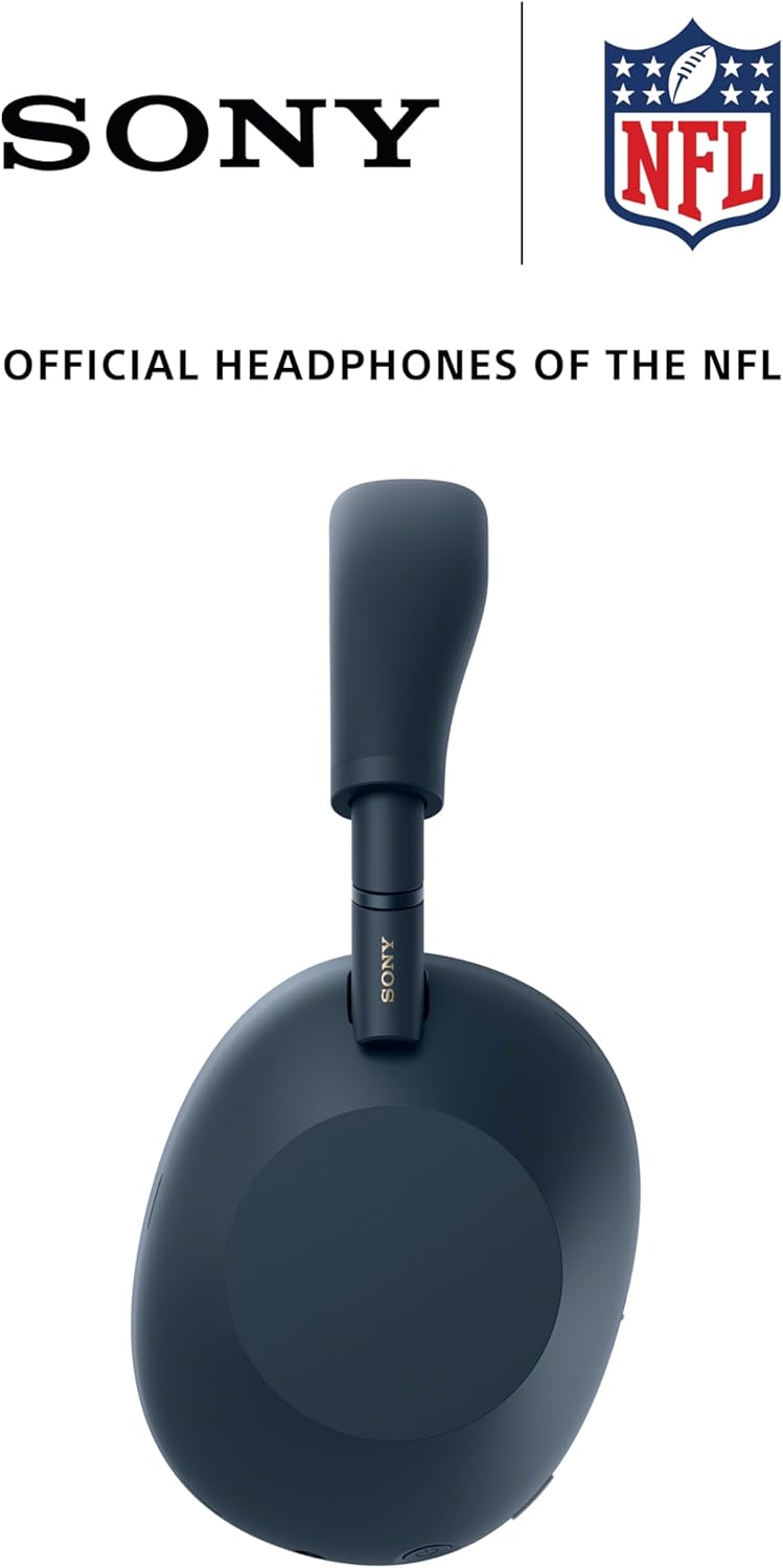 Sony WH-1000XM6 The Best Wireless Noise Canceling Headphones, HD NC Processor QN3, 12 Microphones, Adaptive NC Optimizer, Mastered by Engineers, Studio-Quality, 30-Hour Battery, Midnight Blue