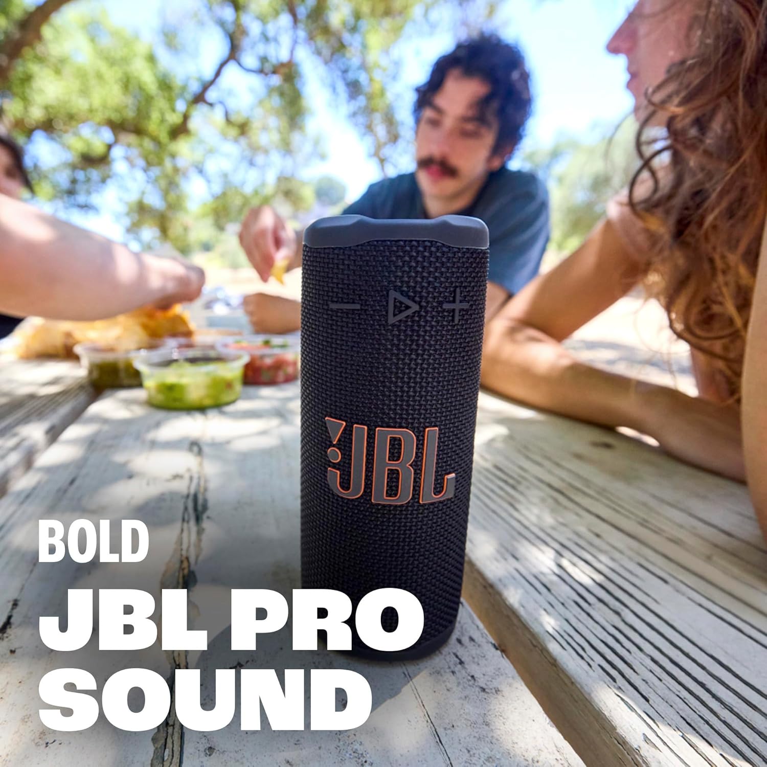 JBL Grip - Compact Bluetooth Speaker with Bold JBL Pro Sound and Ambient Light, up to 14 Hours of Playtime, Water, Dust and Drop-Proof (IP68), & Multi-Speaker Connection with Auracast™ (White)